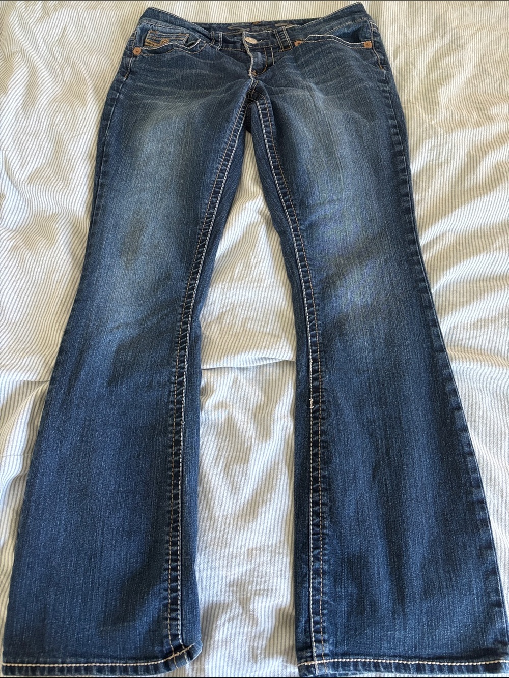 Seven7 Bootcut Dark Wash Denim Jeans Size 28